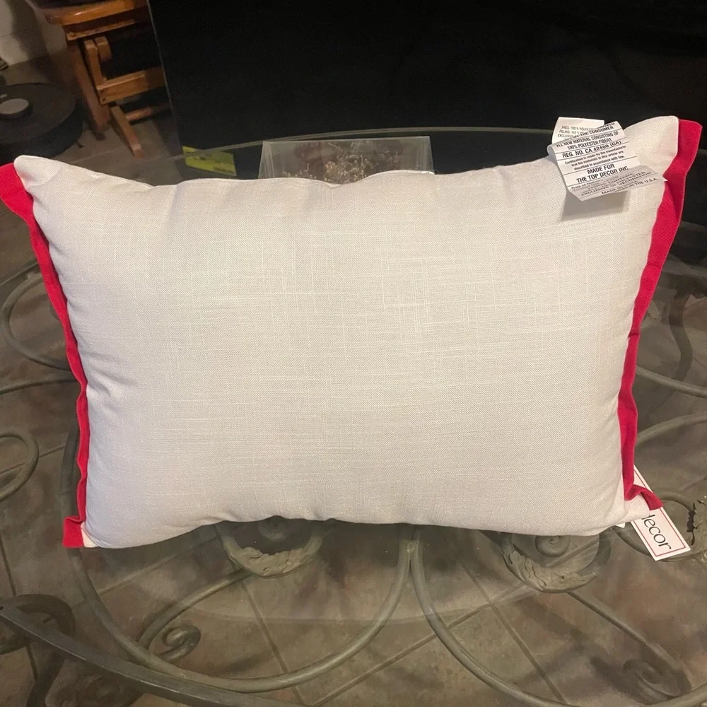 Valentines Day Pink and Red Cupcake Holiday Pillow